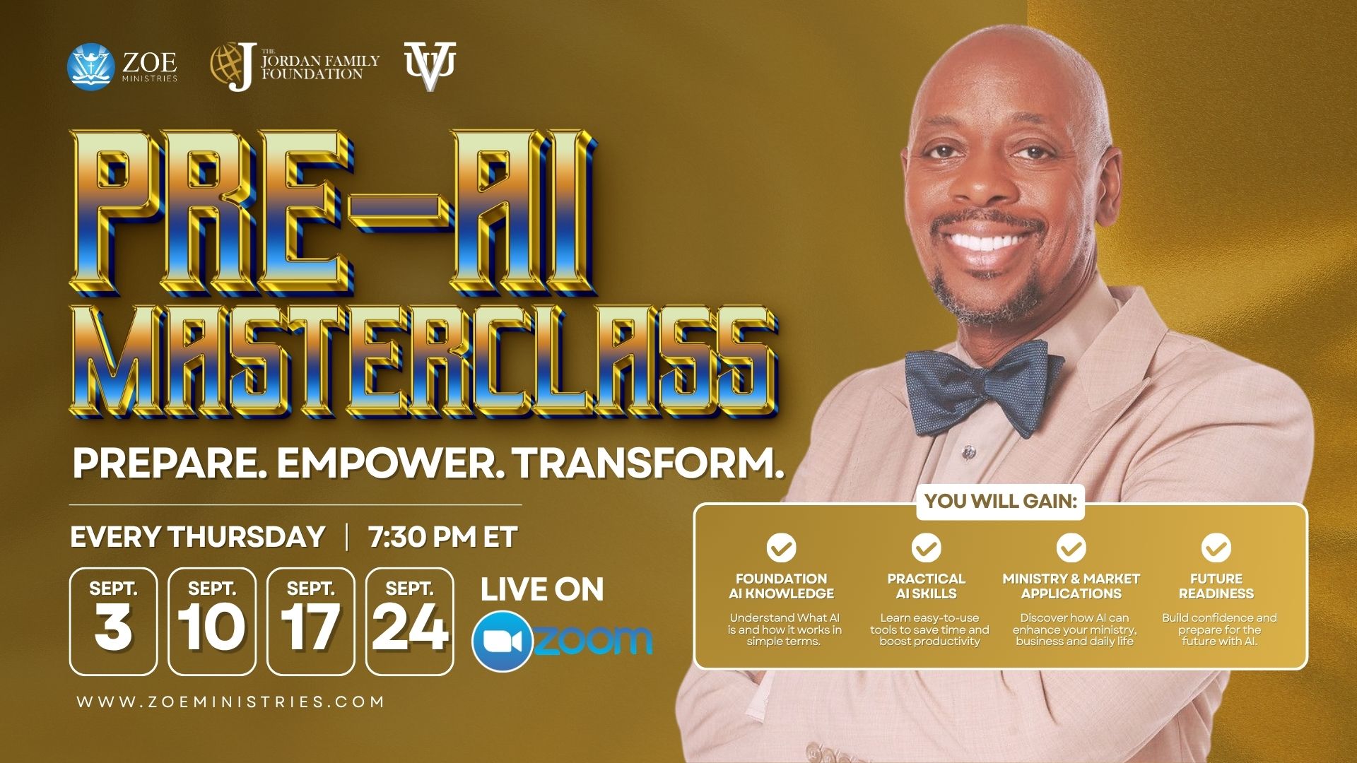 Pre-AI Master Class August 2026